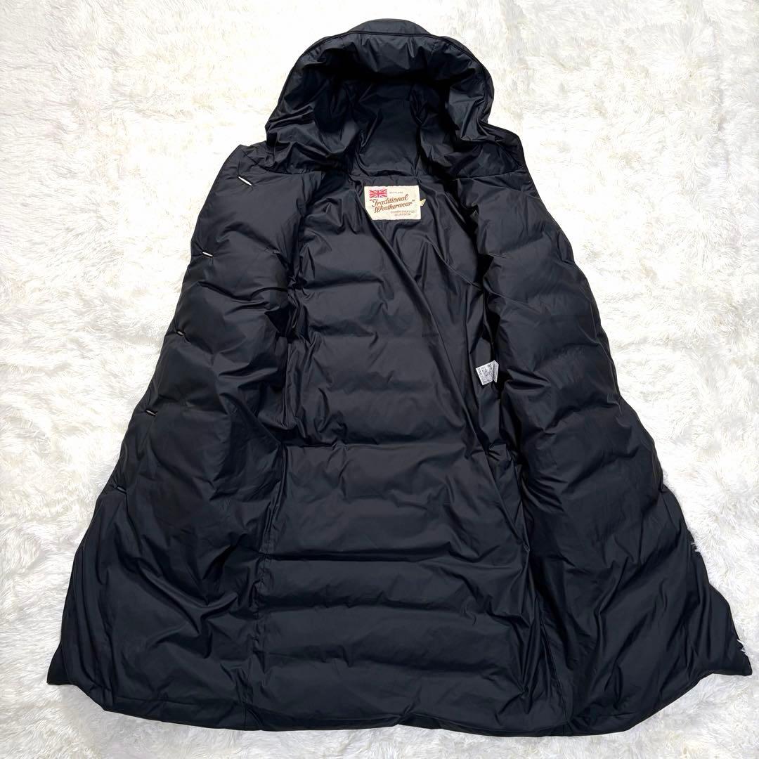 【美品】トラディショナルウェザーウェア ダウンコート AVON LONG 黒