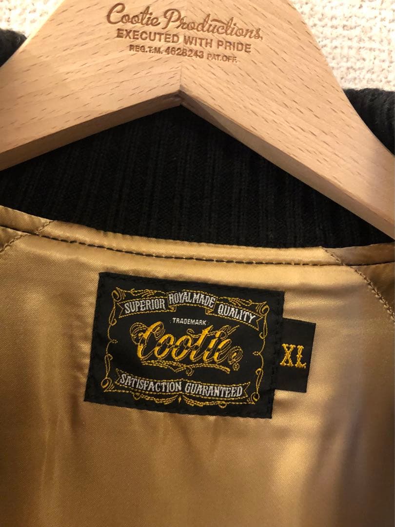 美品　クーティー　COOTIE スタジャン　黒　XL ジャケット　アウター