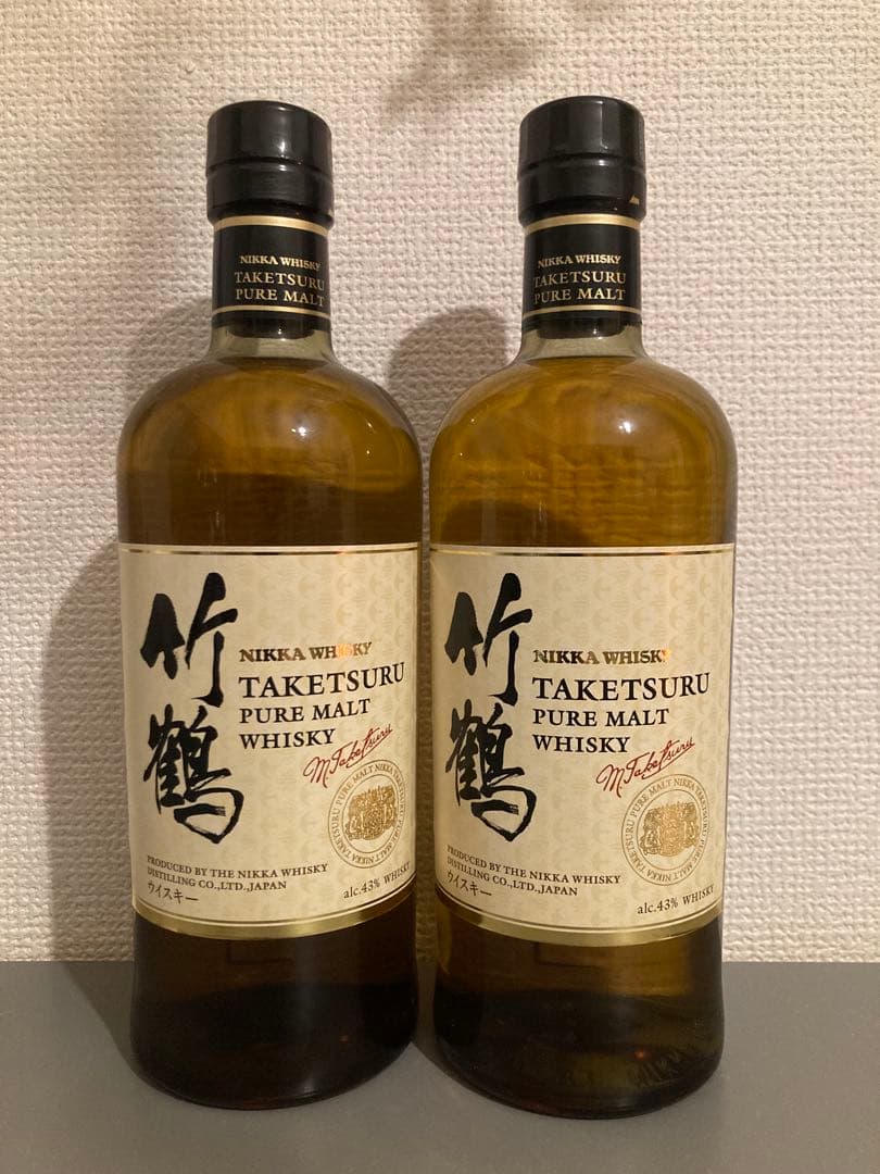 【旧ラベル2本セット】竹鶴PURE MALT WHISKY 700ml