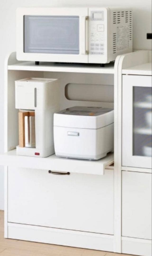 ミニレンジボード　ホワイト レンジ台 コンパクト