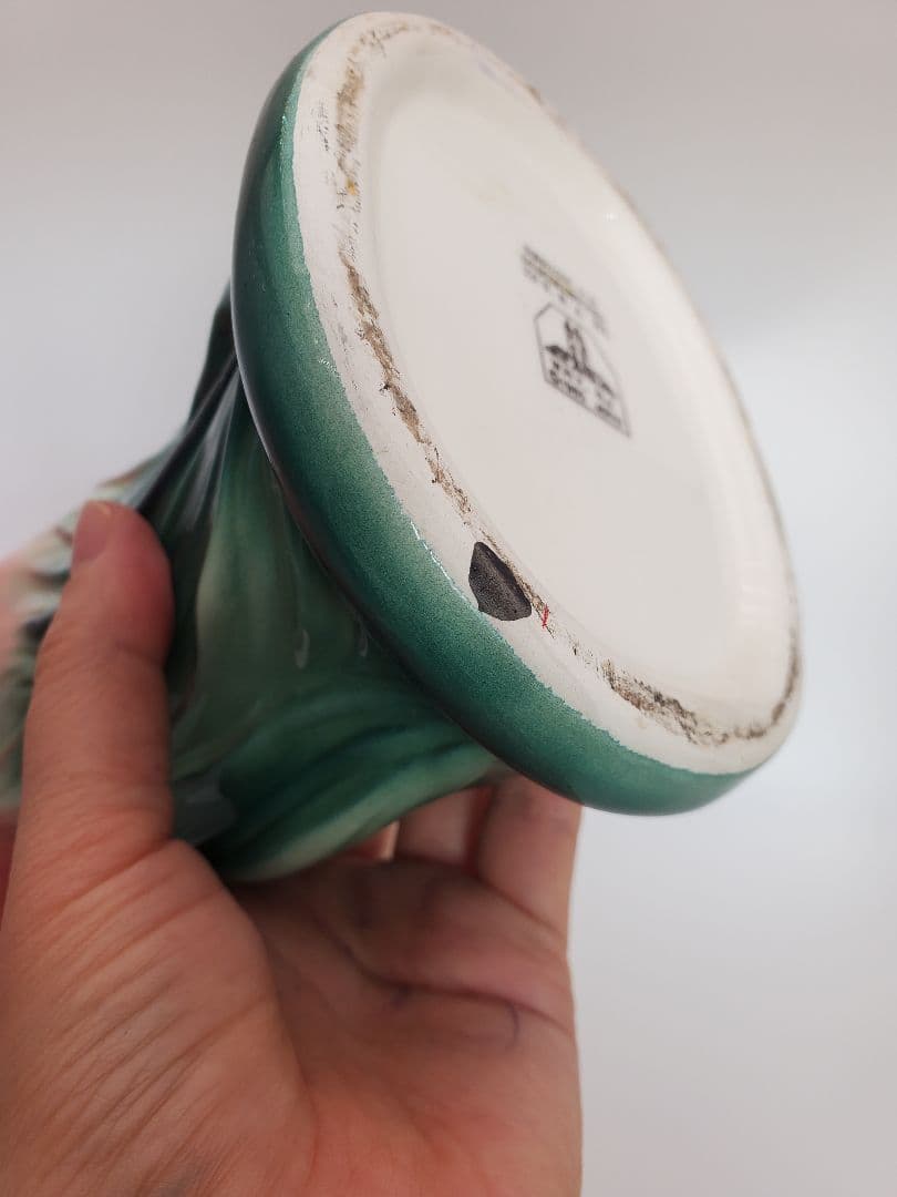 レトロフラミンゴ陶器花瓶
