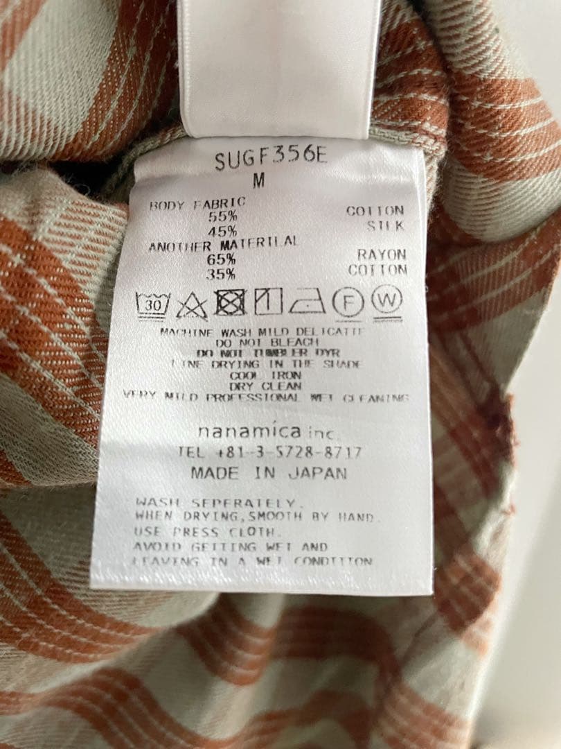 トップス nanamica Cotton Silk Deck Shirt SUGF356