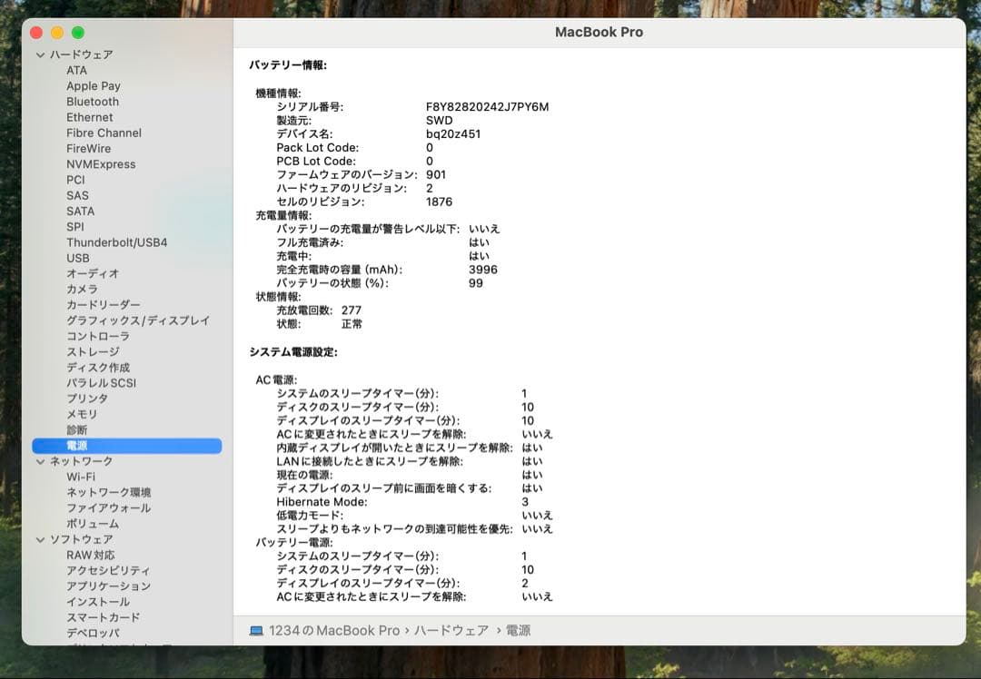 MacBook本体 Apple MacBook Pro 13 2018 i5/16GB/250Gb