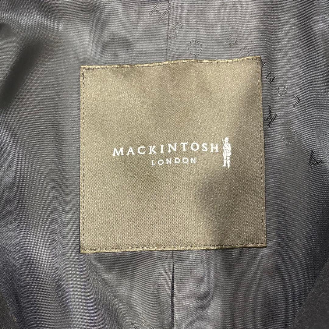 美品 MACKINTOSH LONDON 日本製 黒 ウール ステンカラーコート