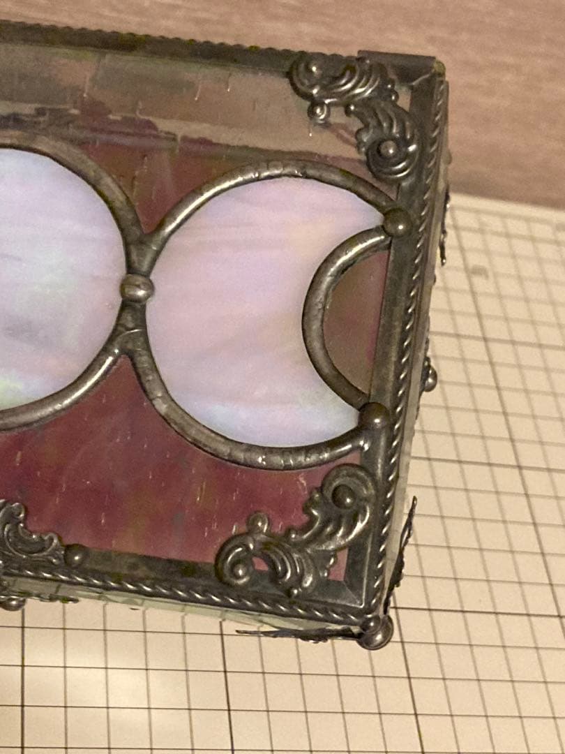 小物入れ ステンドグラス風 アクセサリーボックス 月モチーフ 魔女 ムーン