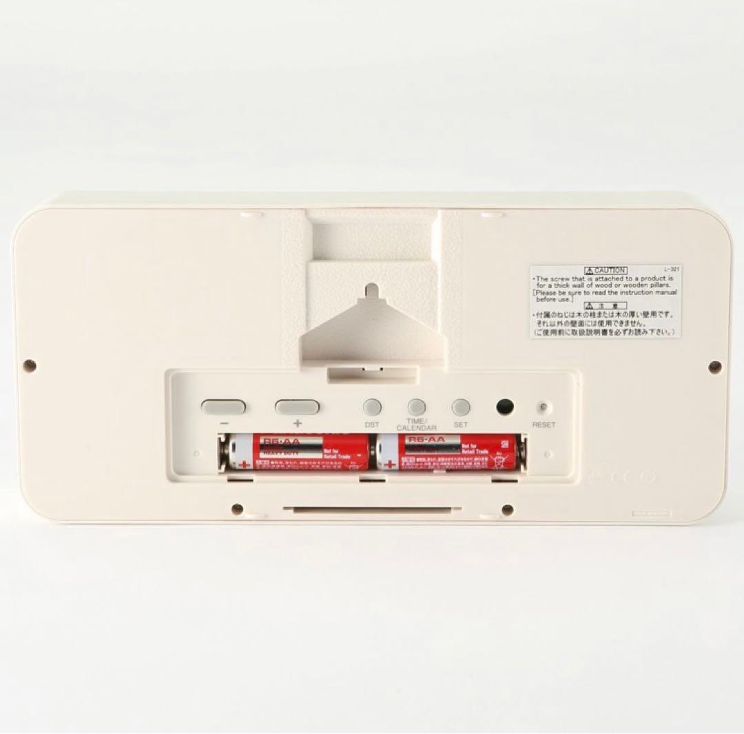 新品★無印良品 ★デジタル時計・大 ホワイト MUJI 置時計　送料無料◇∞