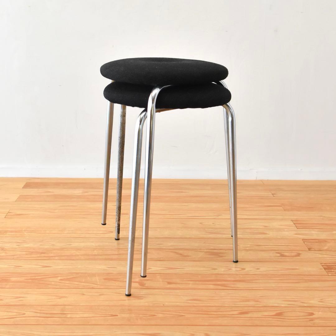 stool 2脚set 丸椅子　リングスツール　3本脚