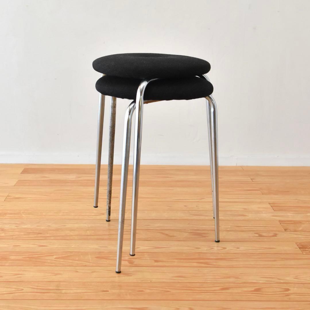 stool 2脚set 丸椅子　リングスツール　3本脚