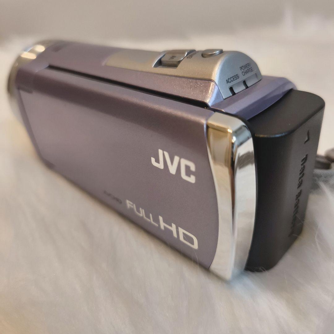 美品 JVC ビデオカメラ Everio GZ-HM33-V バイオレット