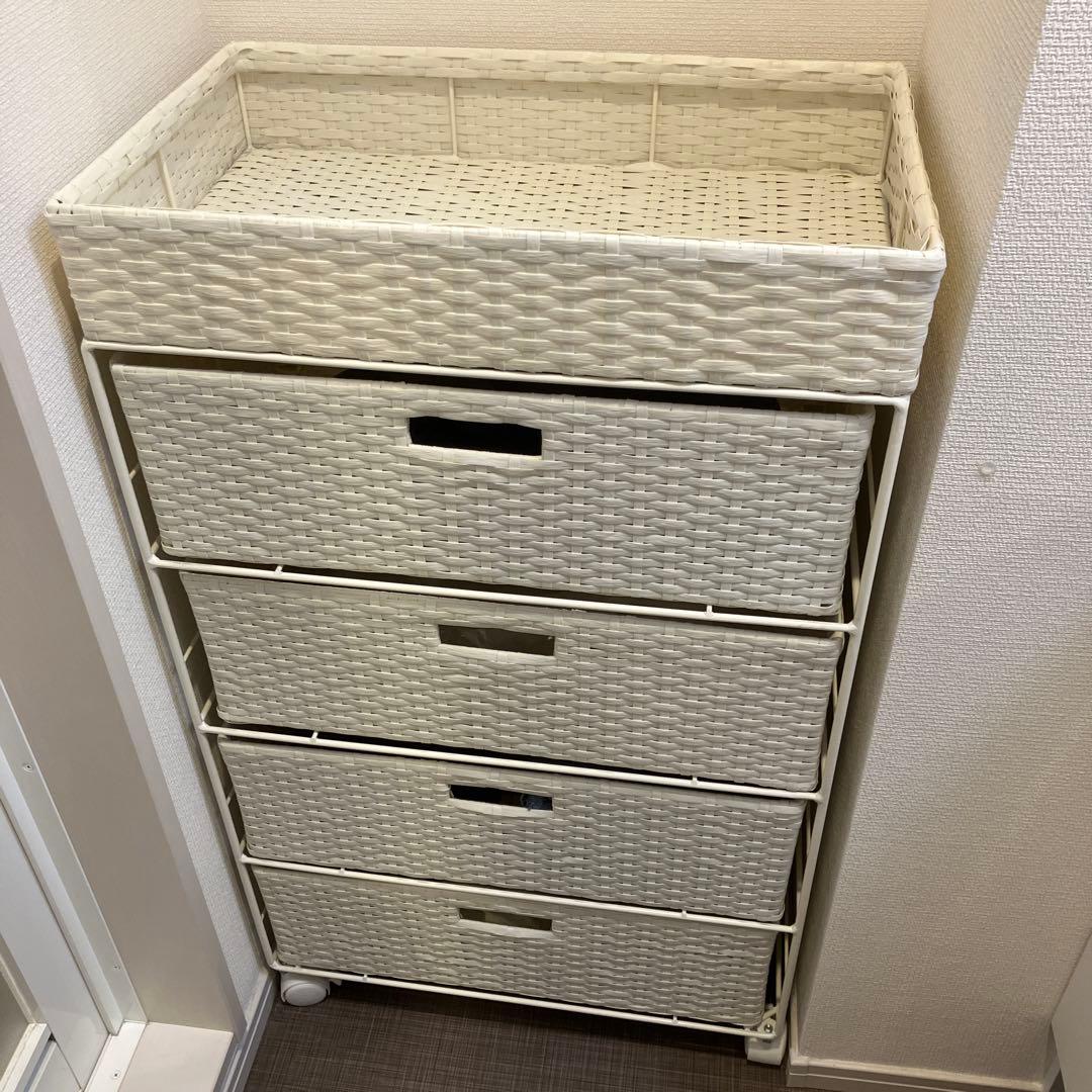 【美品】ニトリ ランドリーチェスト50 ホワイト(RAN-2412)