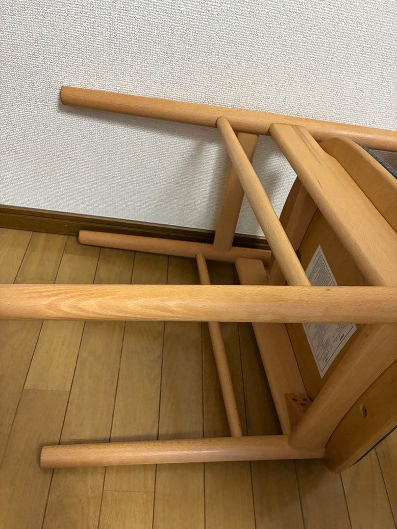 無印良品　ラウンドチェア 布座 ブナ材