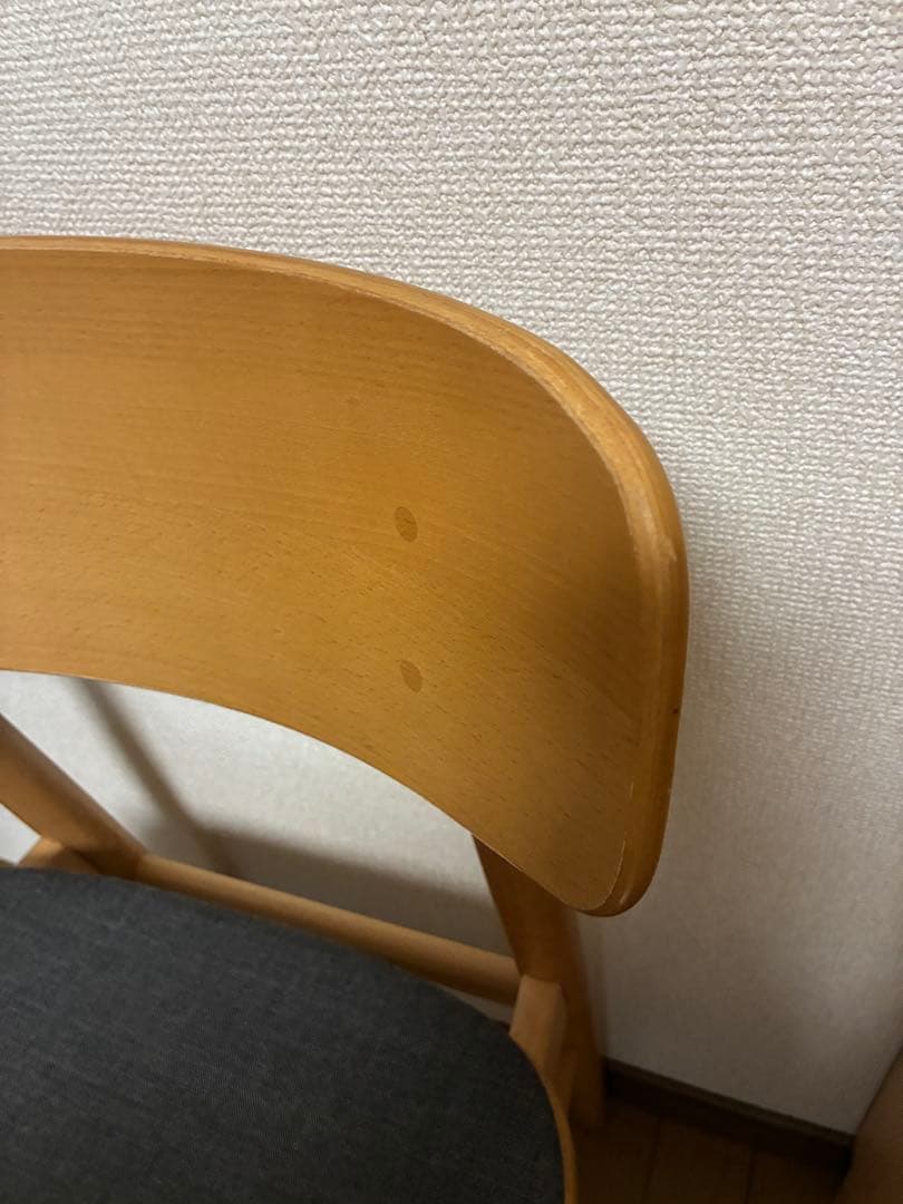 無印良品　ラウンドチェア 布座 ブナ材