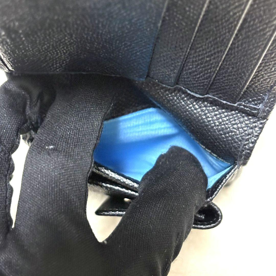 BVLGARI ブルガリブルガリ 二つ折り財布 コンパクト財布 ブラック