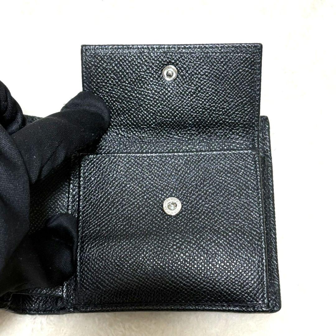 BVLGARI ブルガリブルガリ 二つ折り財布 コンパクト財布 ブラック