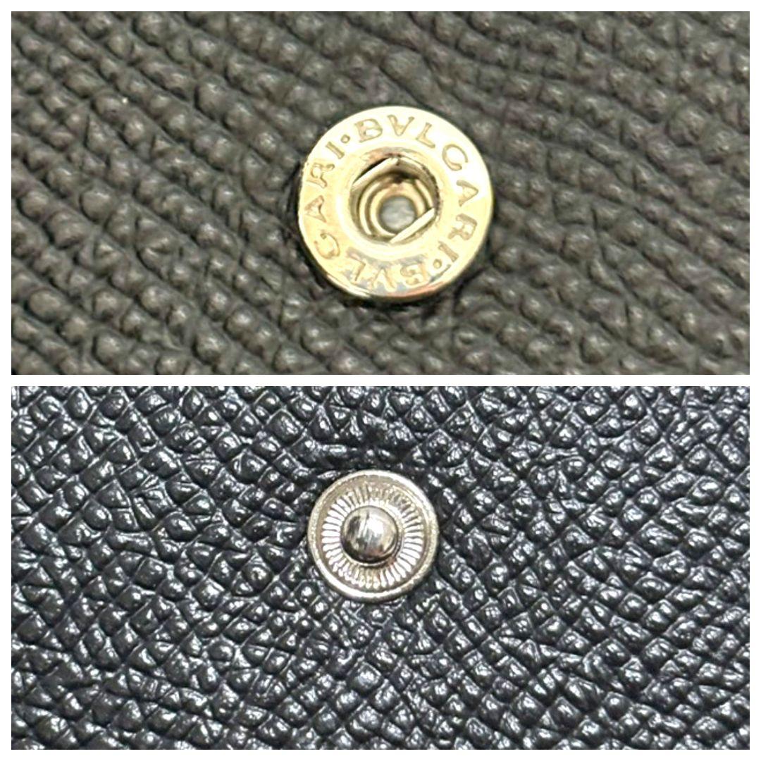 BVLGARI ブルガリブルガリ 二つ折り財布 コンパクト財布 ブラック