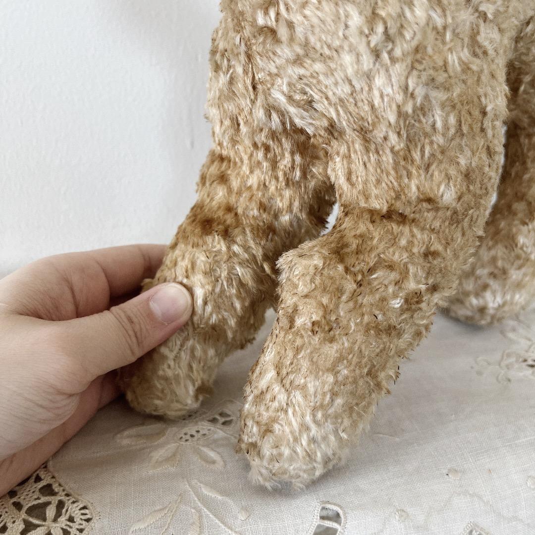 アンティーク　ぬいぐるみ　犬　テリア　人形　ヨーロッパ　ヴィンテージ