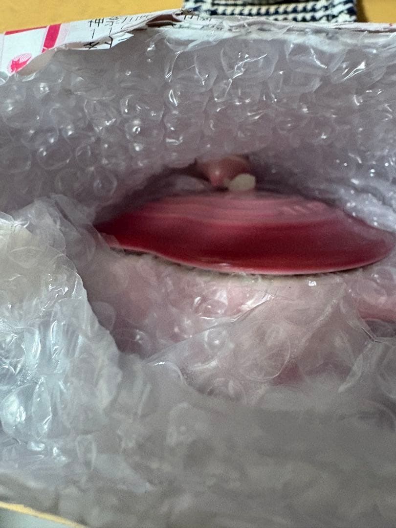 確認用　　LE CREUSET ハート型保存容器 ピンク