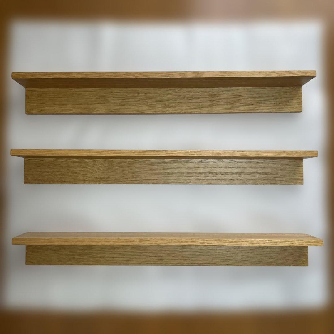 無印良品 壁に付けられる家具棚 オーク 88cm 3個セット