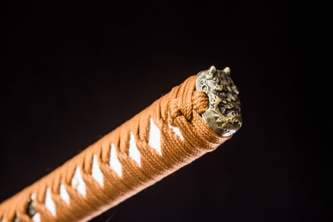 5046-武具 刀装具 日本刀　模造刀 居合刀 武士道 武蔵 鑑賞用 手鍛造打