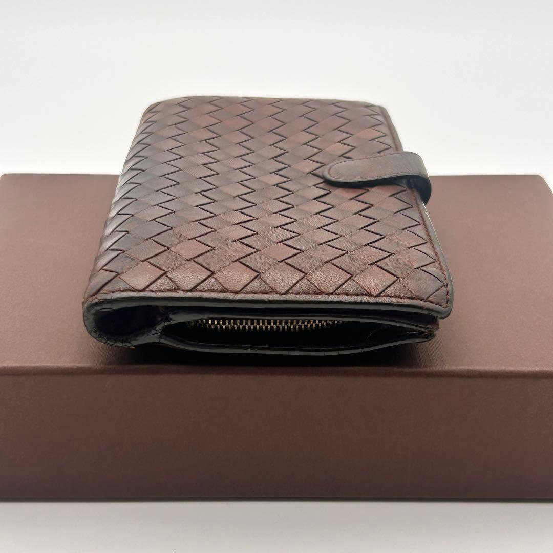 良品 Bottega Veneta 長財布 イントレチャート ラムスキン
