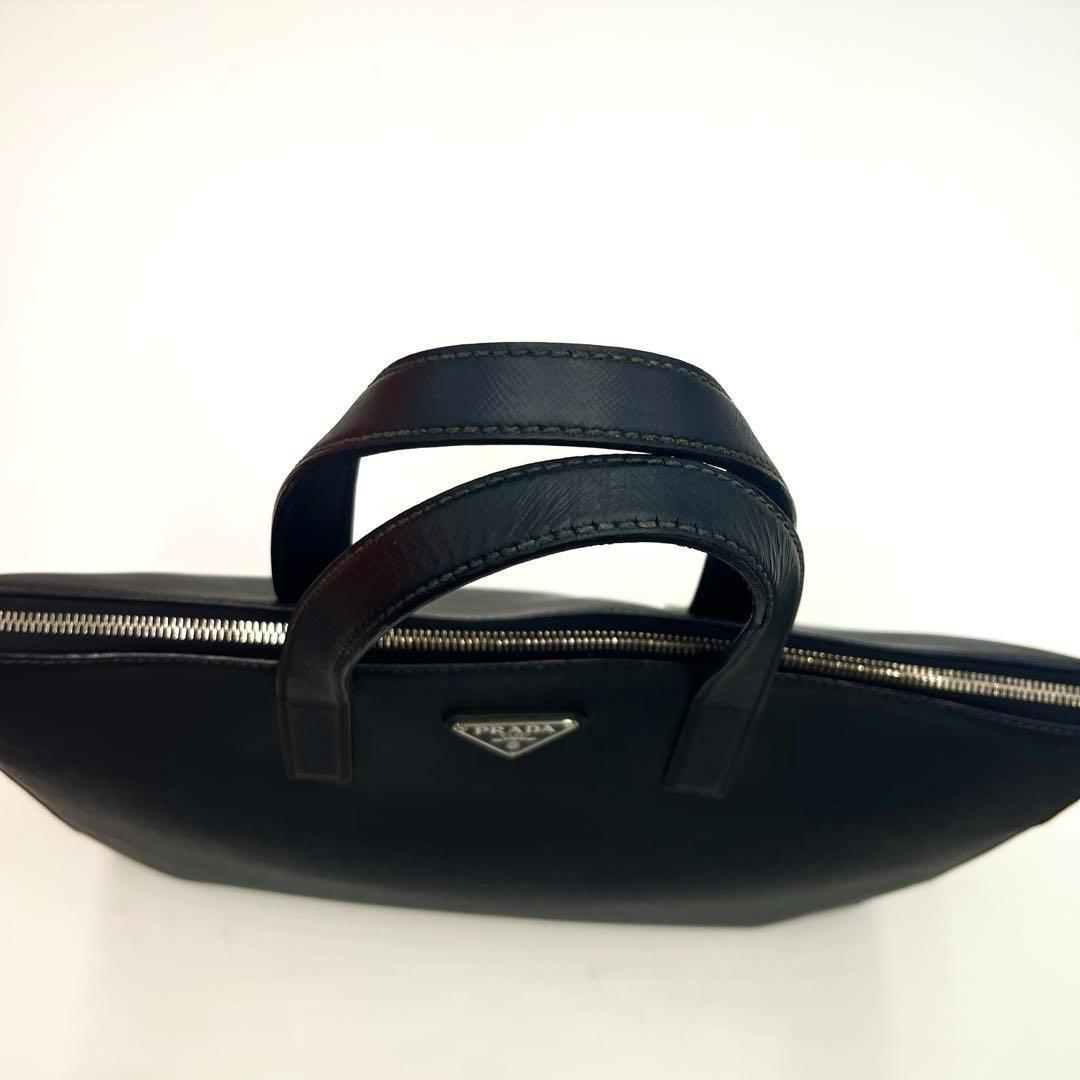 【現行/定価53万】プラダ トートバッグ ビジネスバッグ サフィアーノレザー 黒