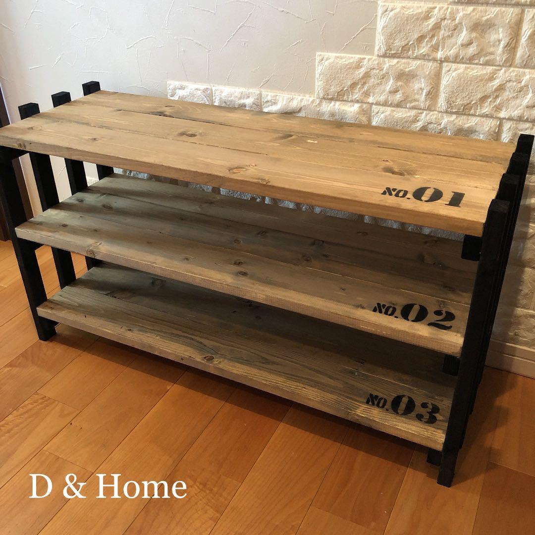 ★ 多目的3段ラック & 収納ラック & シェルフ & シューズラック ★