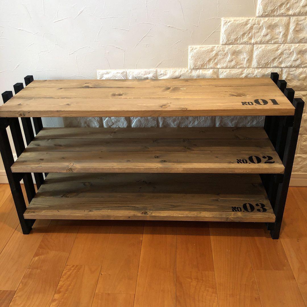 ★ 多目的3段ラック & 収納ラック & シェルフ & シューズラック ★