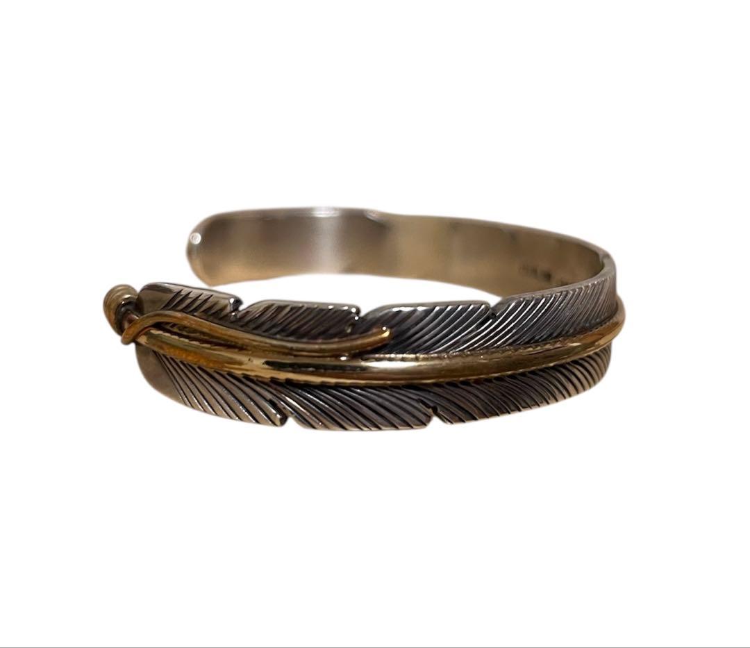 ナバホ族 Harvey Mace ハーヴィーメイス フェザーバングル最終値下げ