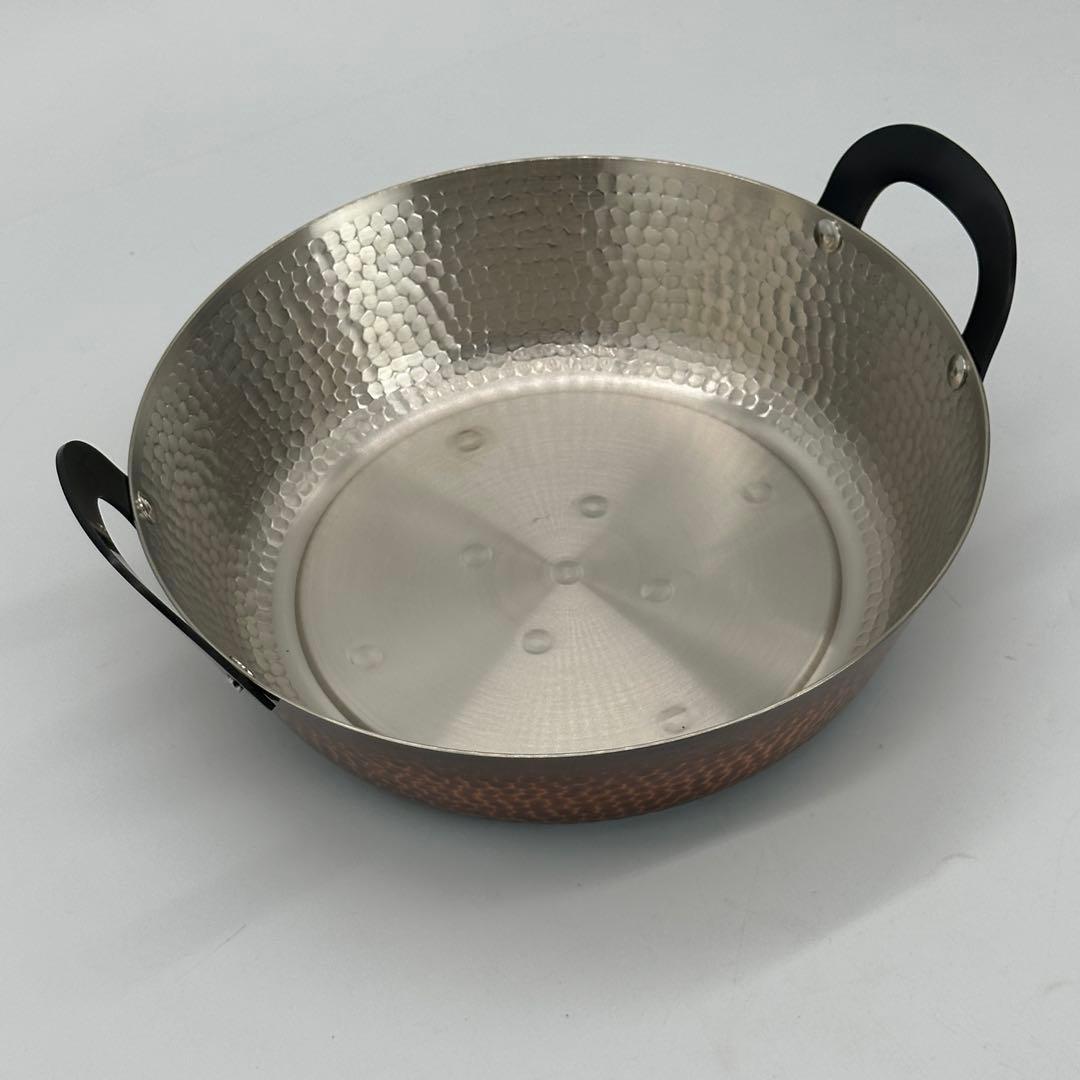 新品未使用 純銅 IH対応 天ぷら鍋 21cm 卓上 揚げ物鍋 FS-104IH