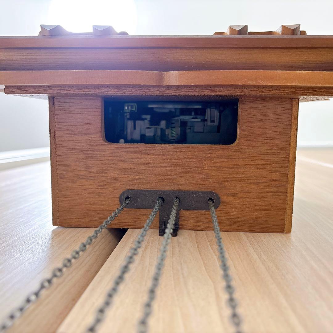 美品✨シチズン スヌーピー　鳩時計　からくり時計　ヴィンテージ　クォーツ　木彫り