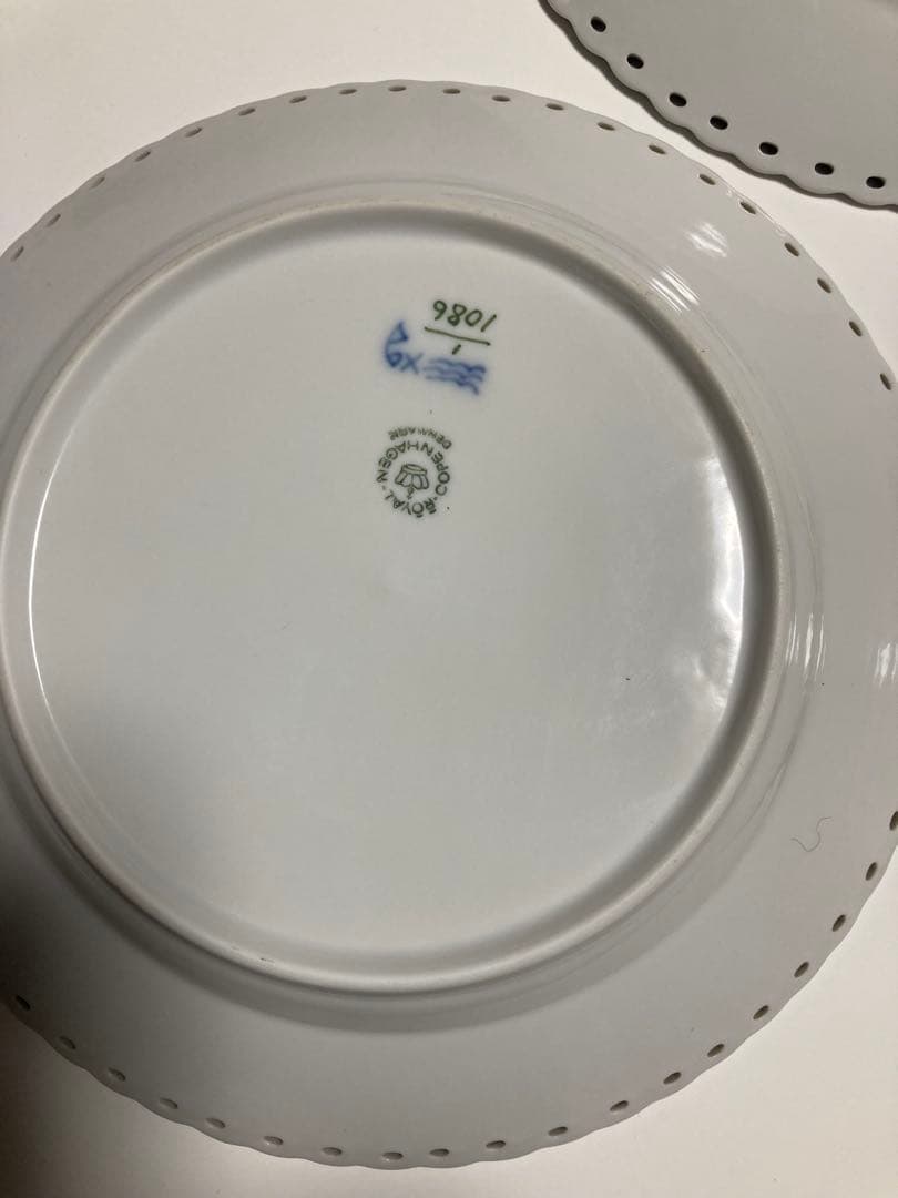 【値下げしました】ロイヤルコペンハーゲン　フルレース　19cmディナープレート
