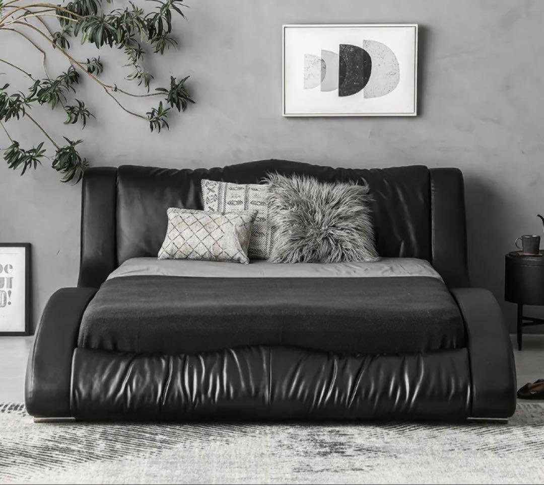 metria ブラック ダブル　アルモニア　訳あり　中古　ベット　フレームのみ