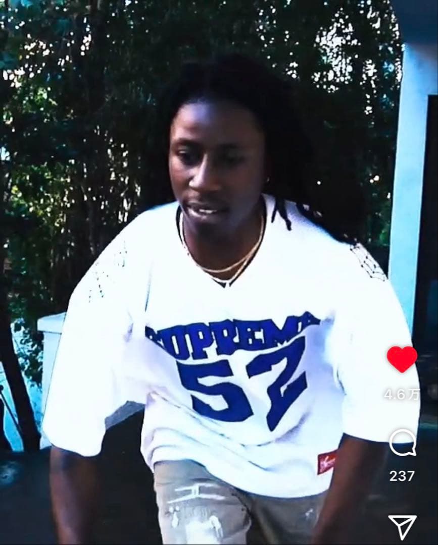 シャツ Supreme Spiderweb Football Jersey whiteM