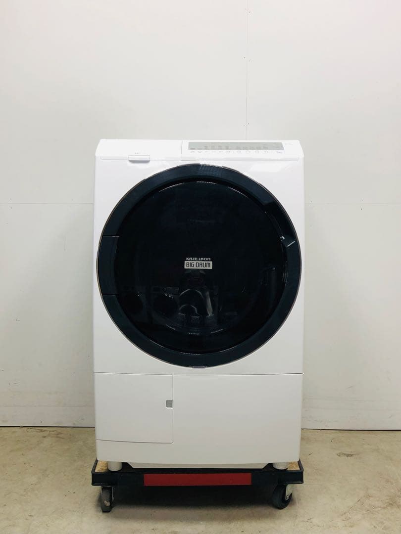 20年製 美品 日立 風アイロン ドラム式洗濯乾燥機BD-SG100FL