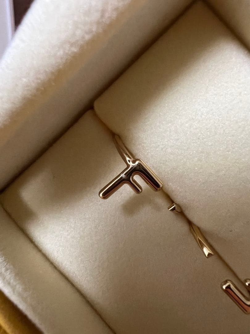 FENDI Fモチーフ ゴールドトーン リング