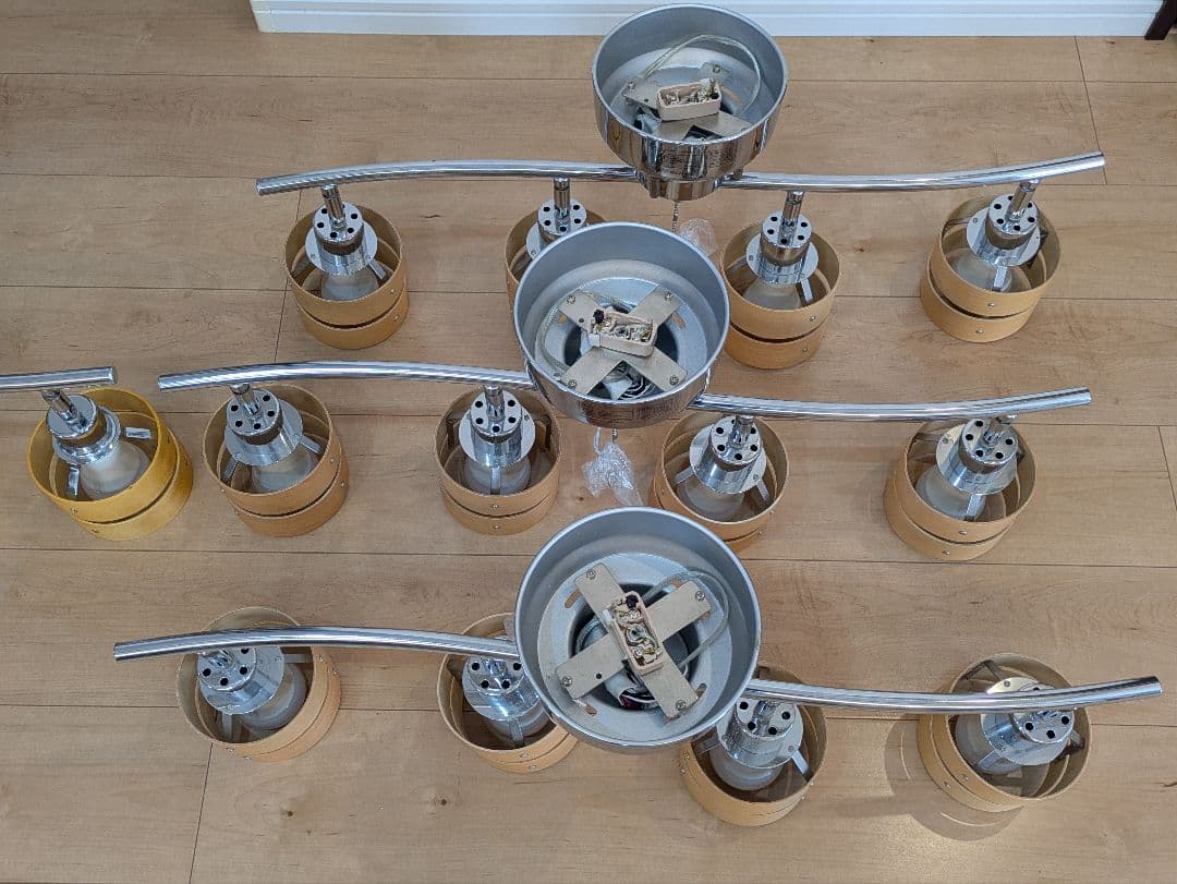 日昇 スポットシーリングライト4灯 BBS-049C 3個＋BBS-113 1個