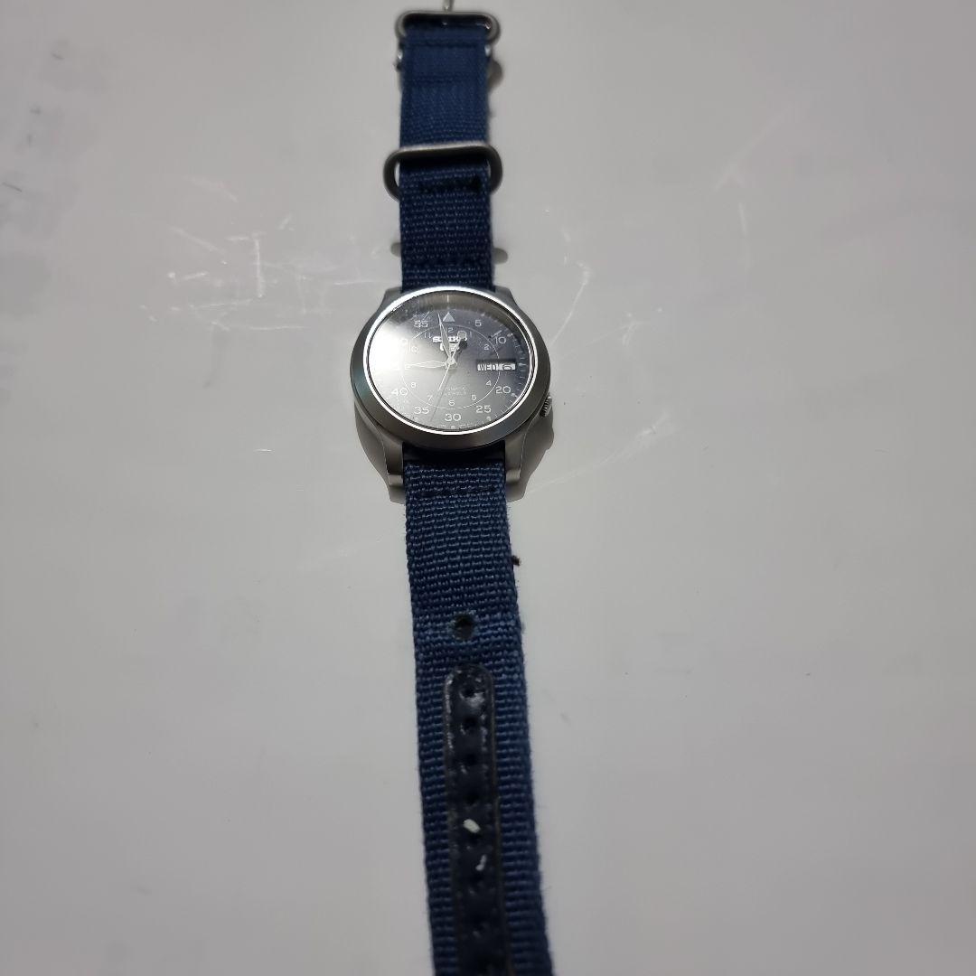 セイコー 自動巻き時計 ネイビー