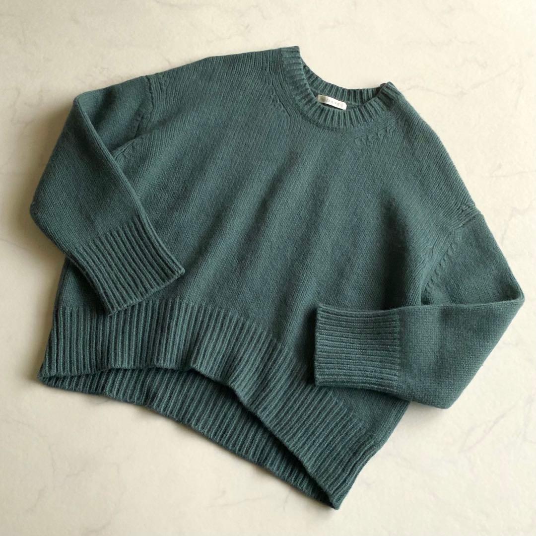 GALERIE VIE ファインウール クルーネックプルオーバー ニット 日本製