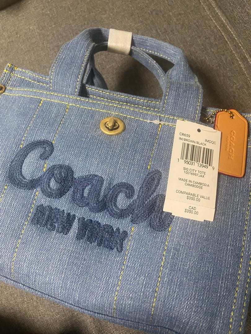 COACH コーチ トートバッグ デニム CR659 2WAY