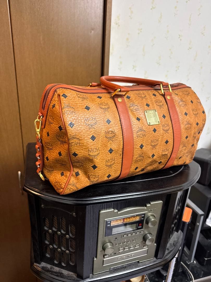 ブラウン ボストンバッグ 中型