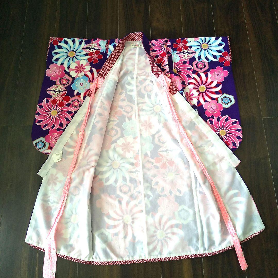 七五三 3歳 女の子 フルセット 被布 紫色 おしゃれ 今どき セット 753