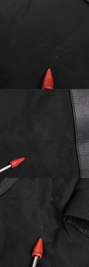 【大容量】PRADA プラダ ボストンバッグ 旅行カバン 三角プレートロゴ　黒