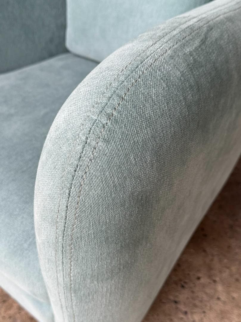 【美品】モデル展示未使用品 IDEE ミニミラーアームチェア ブルーグレー