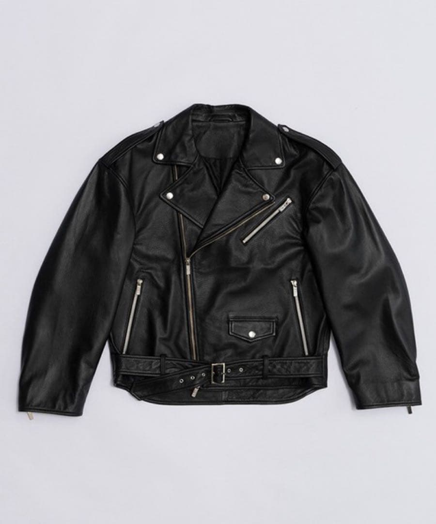 プランクプロジェクト　シープレザーライダースジャケット 38