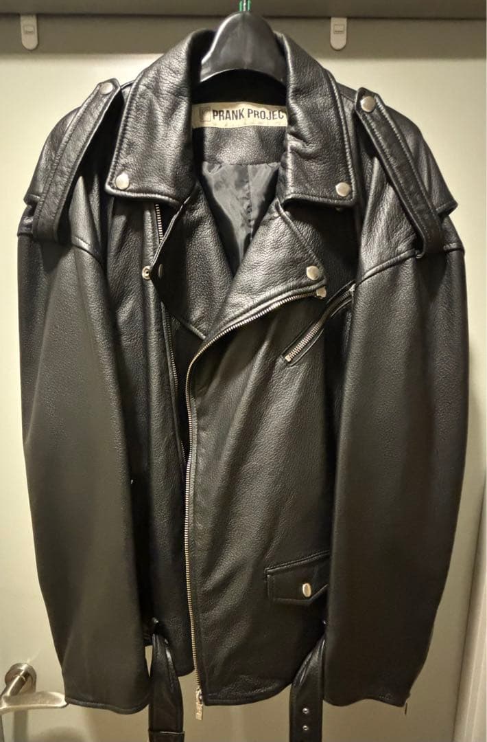 プランクプロジェクト　シープレザーライダースジャケット 38