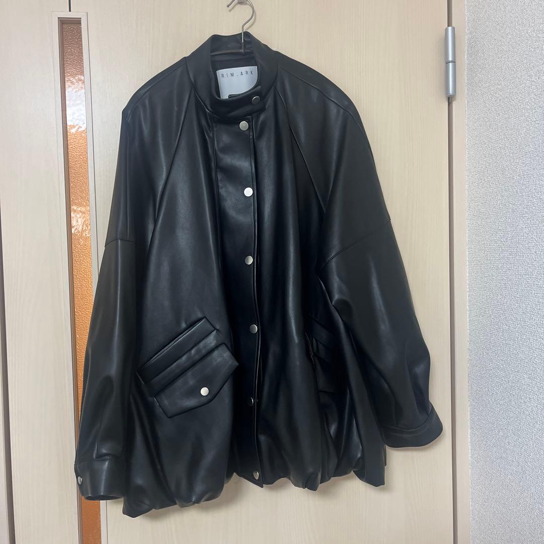 RIM.ARK ブラックレザージャケット