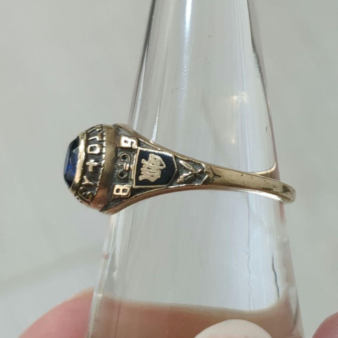 JOSTENS ジャスティンズ社製 10K スクールリング 1989年 US8号