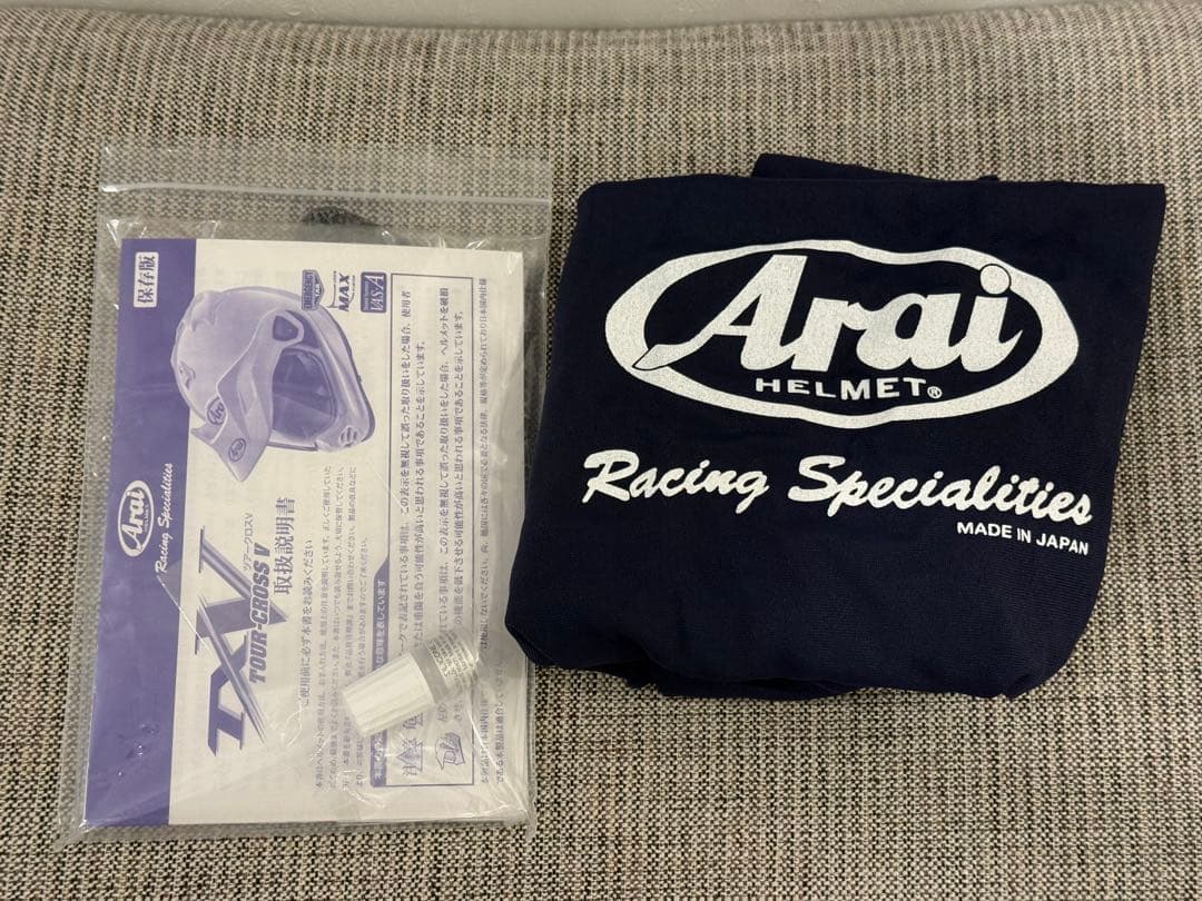 Arai ツアークロスV 57-58 M/L共通帽体 B+COM PLAY付美品