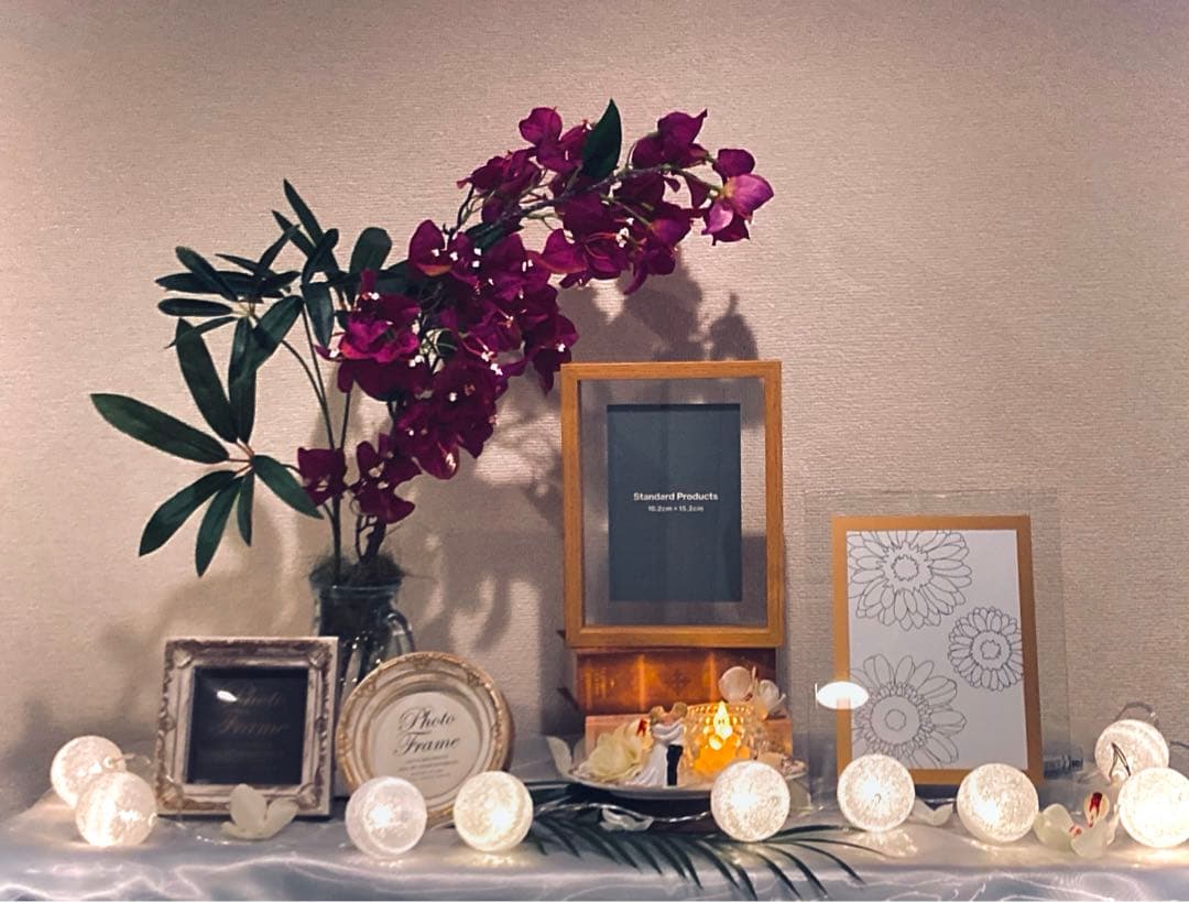 ともみん　エコ配限定　敷物、フラワーベース付き　ブーゲンビレア