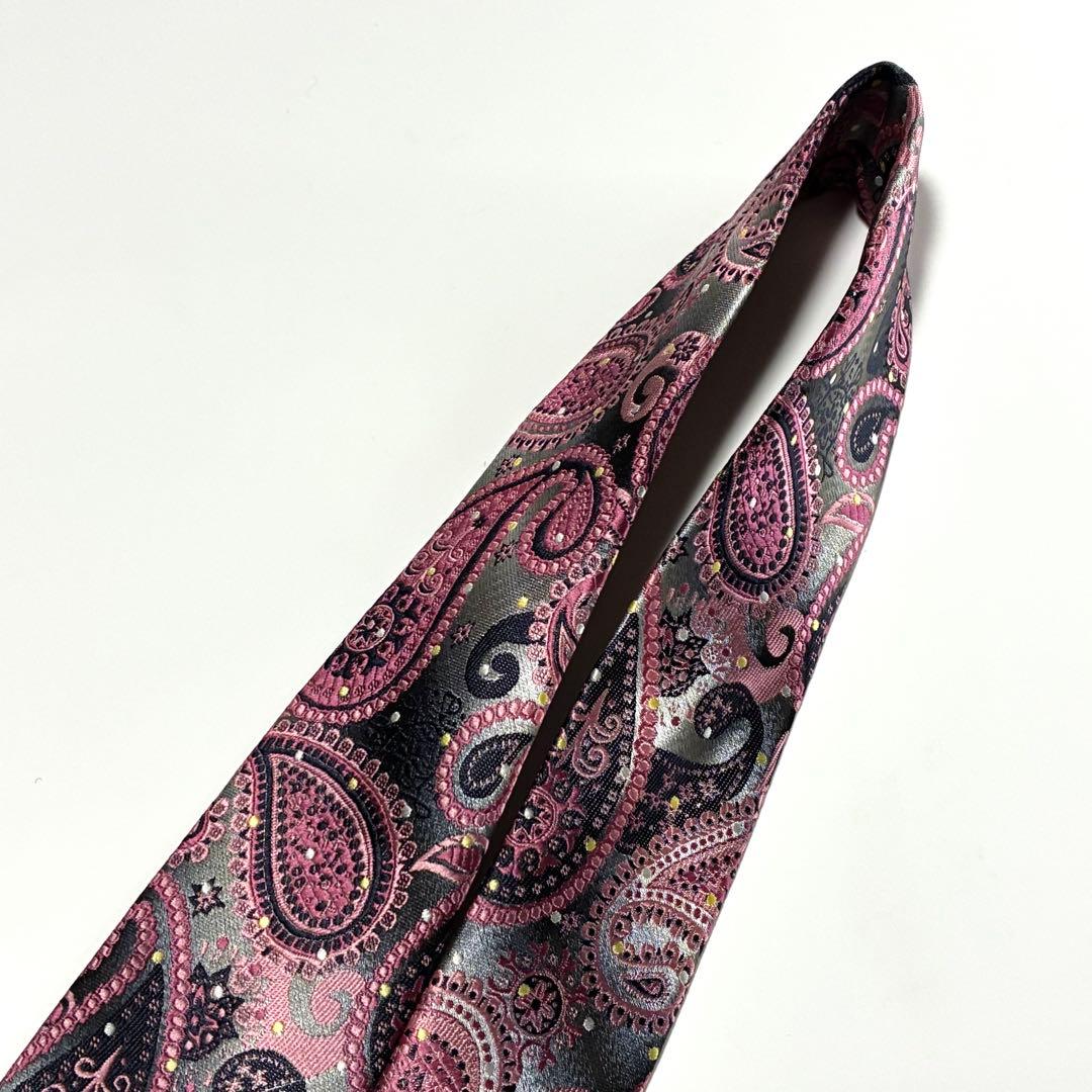 3794✨極美品✨ランバン ネクタイ ペイズリー 水玉 ピンドット